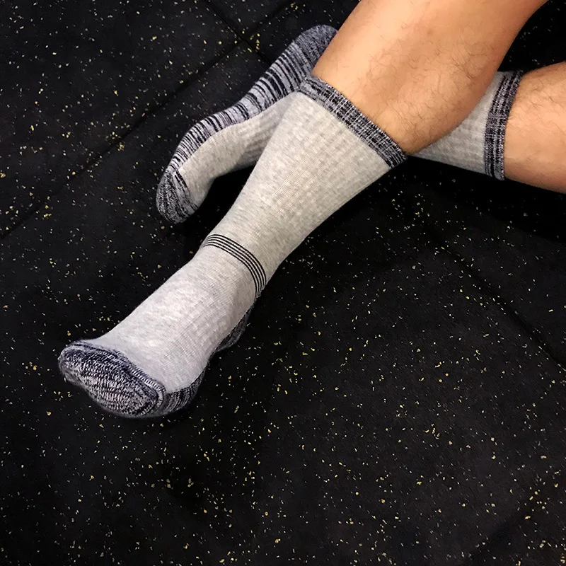 Мужские уличные альпинистские носки впитывающие влагу хлопковые уплотненные