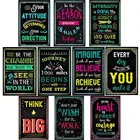 Вдохновляющий постер на английском языке картина мотивационны офиса школы классная комната, для стен картинки для учителя школьников консультантом