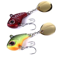 1pcs rotating metal vib vibration bait spinner spoon fishing lures 9g 16g jigs trout winter lures for fishing hard baits tackle