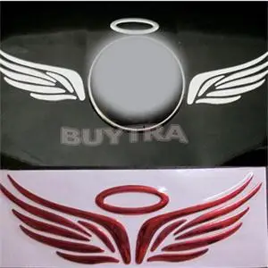 

1 pcs 3D Angel Wings Car Window Bumper Body Badge Emblem Sticker Decal 16x5.5cm