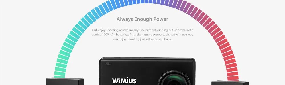 WIMIUS 4K Ultra HD спортивная экшн-камера WiFi 170D уличная спортивная камера Экшн-камера 40 м водонепроницаемая видео запись камеры для шлемов