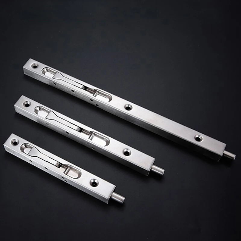 Новые дверные болты 6/8/12 дюймов из нержавеющей стали защитный болт защелка