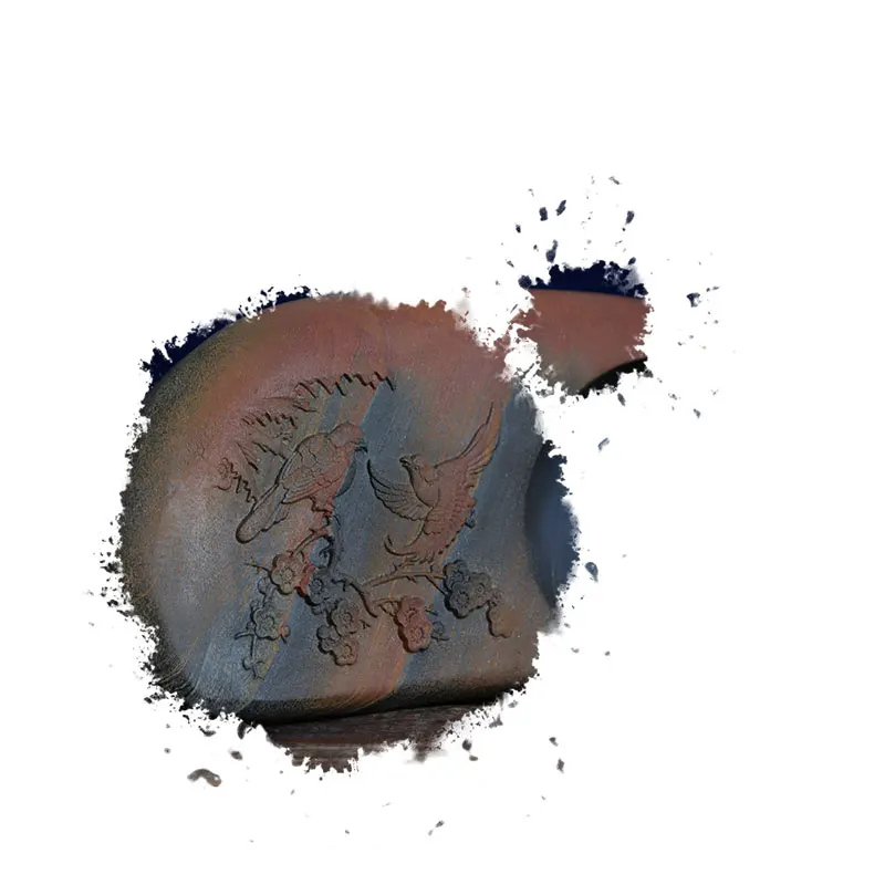 Уникальный китайский Inkstone натуральный камень чернила-well Sumi-e каллиграфия кисть