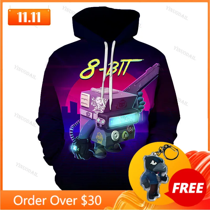 

Star, Kids Leon Tops Men 2021 Boys Girls Browlerss Crow Shoot Game 3D Print Hoodie Sweatshirt Clothing Harajuku Hoodies