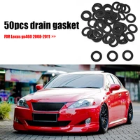 50pcs sealing ring car oil drain plug gasket kit for toyota lexus 4runner avalon camry auto replacement parts