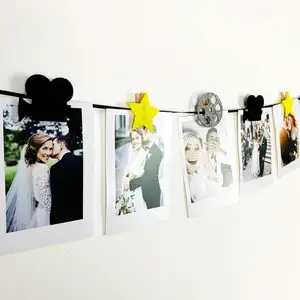 Голливудский фильм ночные вечерние украшения войлочный флаг день рождения фото клип украшения баннер овсянка пос Pelego Para Foto