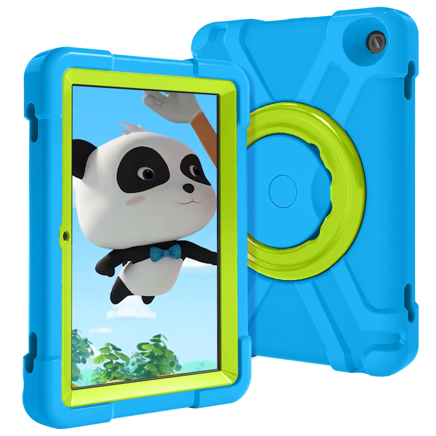 

For Amazon Kindle Fire HD8 HD 8 plus 2020 Tablet Cover 360 Rotating Shock-proof Bracket friendly Kids EVA Protective Funda Case