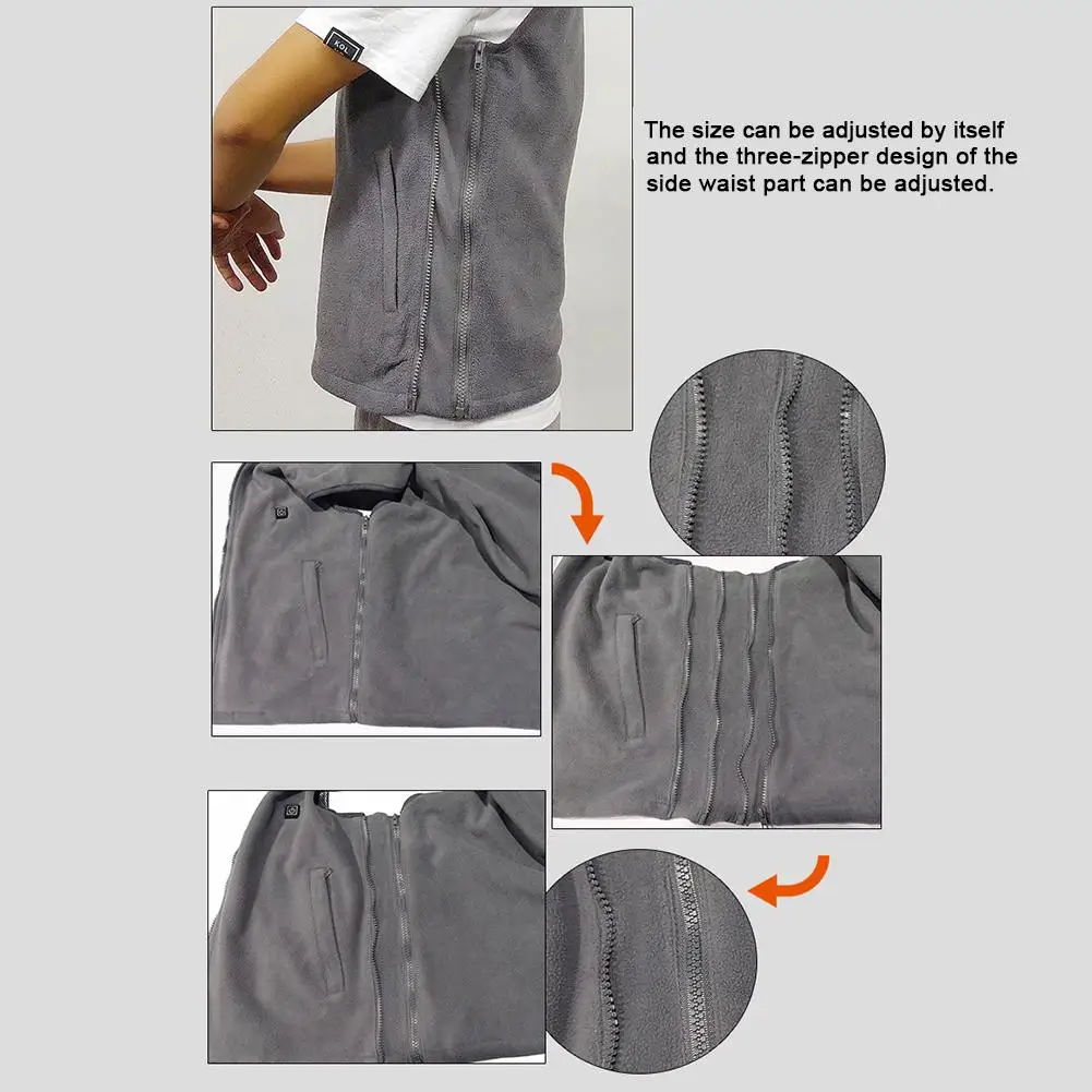 Жилет с электрическим подогревом для мужчин и женщин жилет теплая одежда уличный