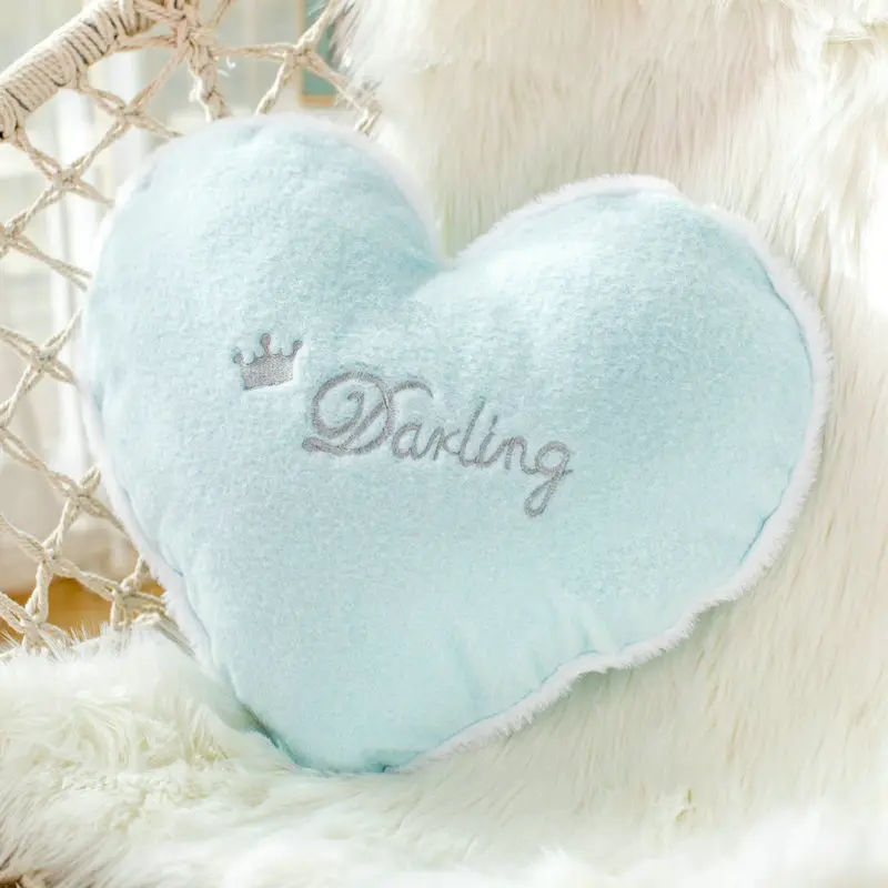 blue heart Луна Звезда мягкая плюшевая подушка чучела облако Корона сердце бросок Pilliw диван декоративная подушка спальная кровать подушка для Комната принцессы для девочек - Цвет: blue heart