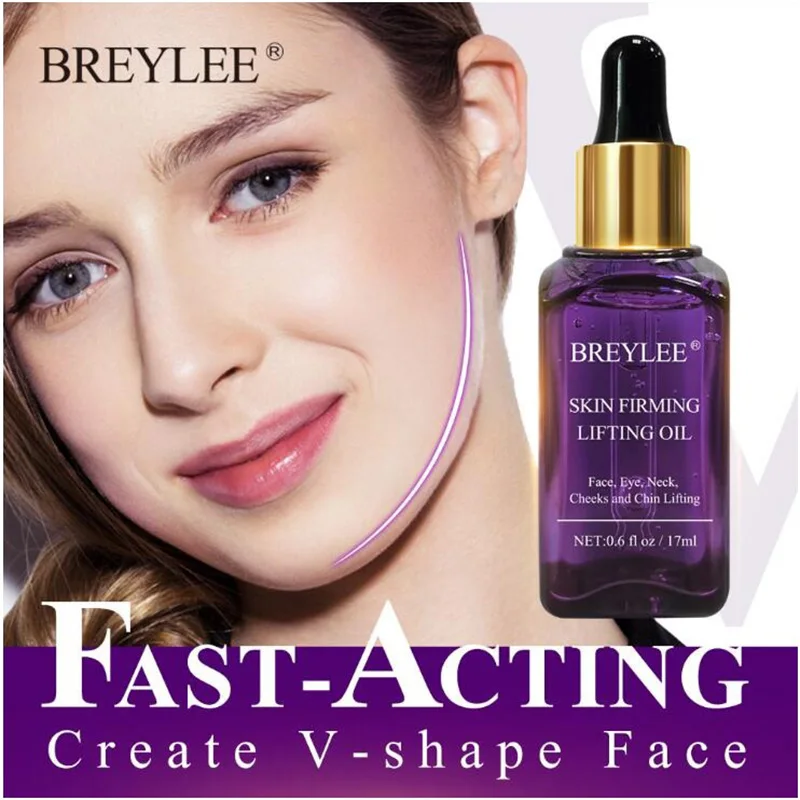 BREYLEE 17 мл V Форма эфирные масла для лица быстрая укрепляющая подтяжка эссенция