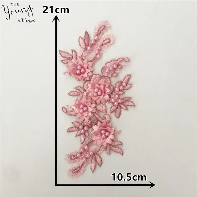 YL1350 Мода изысканный 3D Цветочный кружевной воротник Венецианская вышивка аппликация Сделай Сам шитье кружевной вырез декоративные аксессуары для одежды - Цвет: YL1350