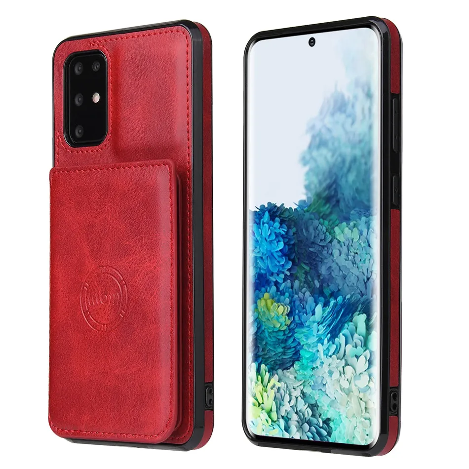 

Suitable for Huawei P30 new leather adsorbable card holder mobile phone shell P40 Pro anti-fall multifunctional shell