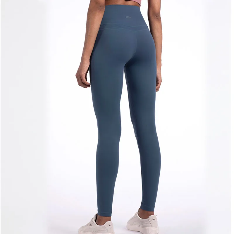 

High Waist Soft Nylon Women Leggings Elastic Tight Sport pants Fitness Comfortable Yoga Running Pants Tummy Control leggings