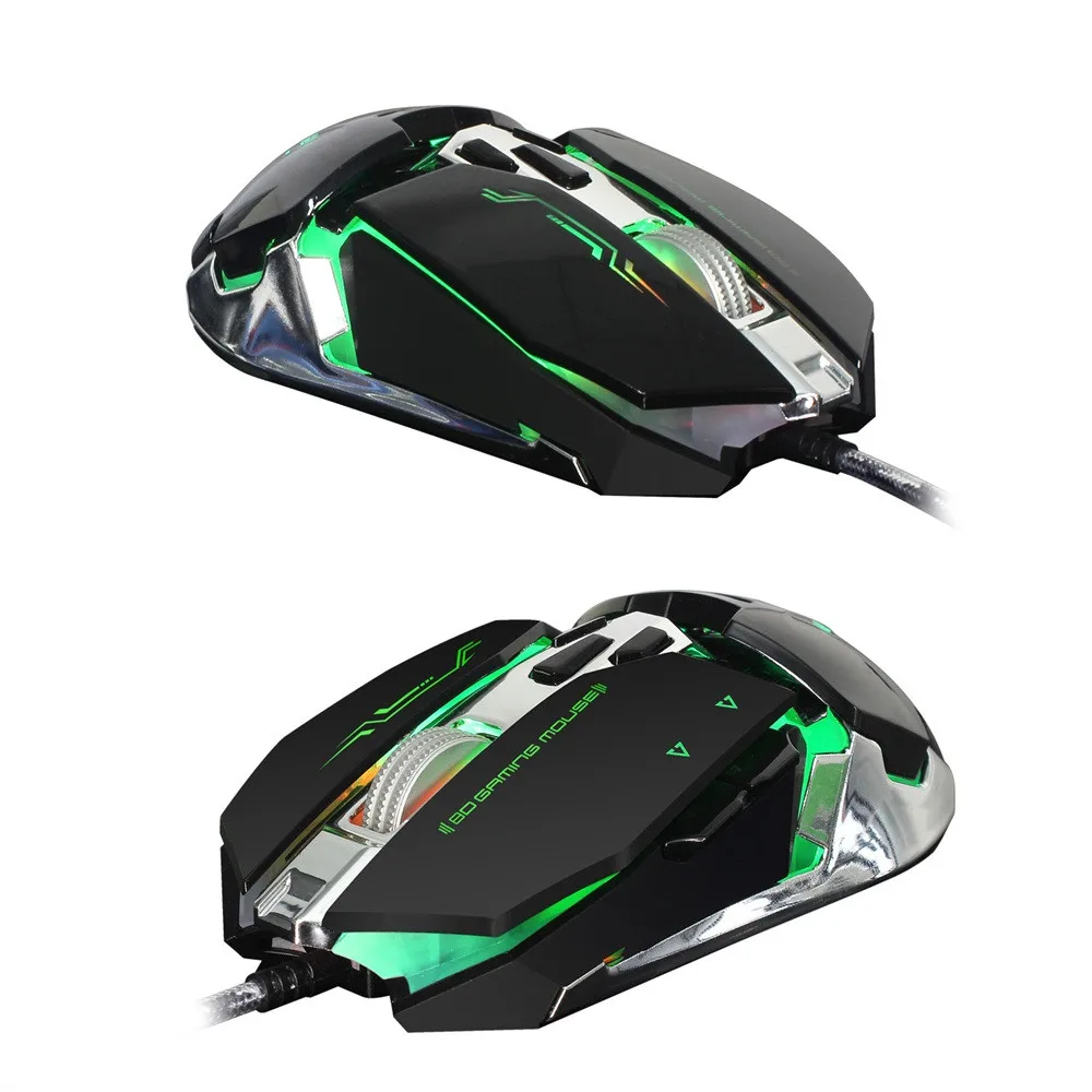 Профессиональная Проводная игровая мышь OMESHIN X800 с 4 регулируемыми светодиодными