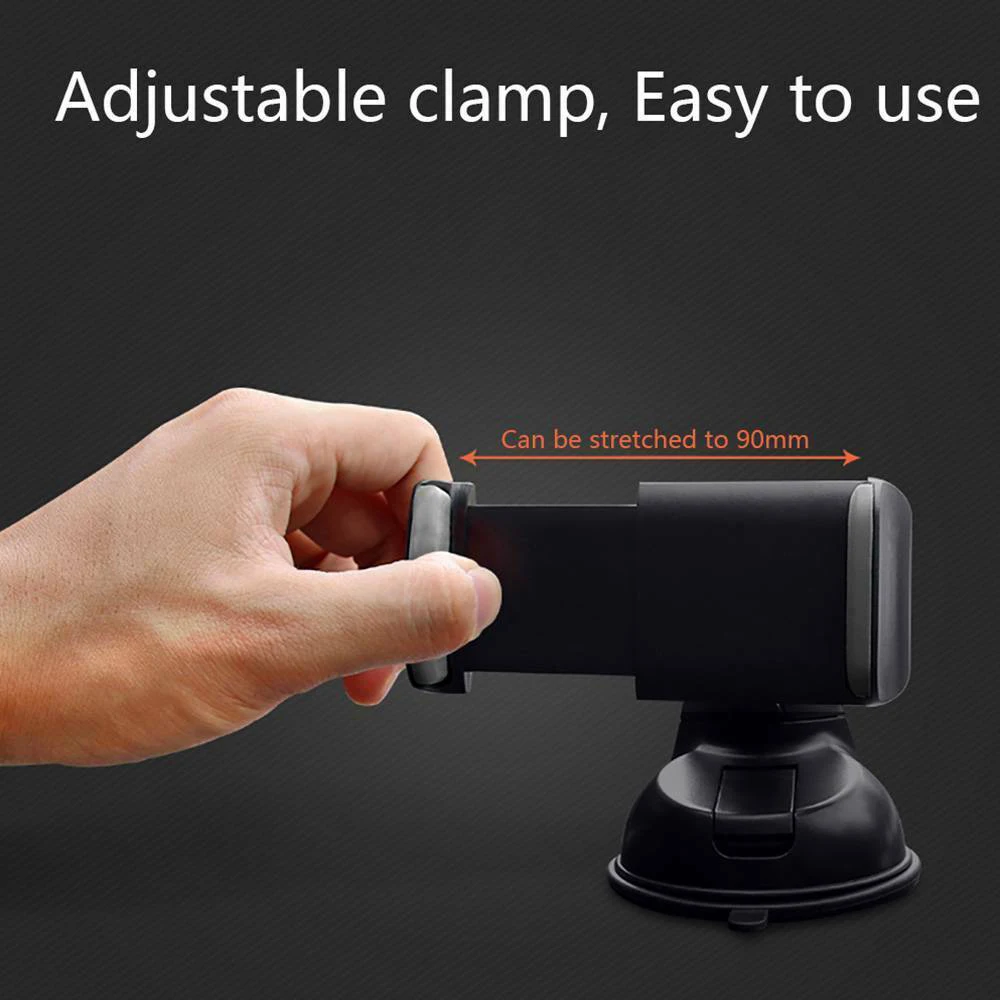 car phone holder universal adjustable 360 degree navigation dashboard in car mobile support clip fold holder car phone kickstand free global shipping
