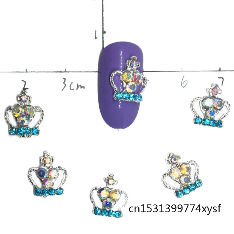 

Crown 3D Nail Art Jewelry Rhinestone Charms Manicure Decors Nailart Supplies.Luxury Diamonds Crystal Manicure Nail Decorations