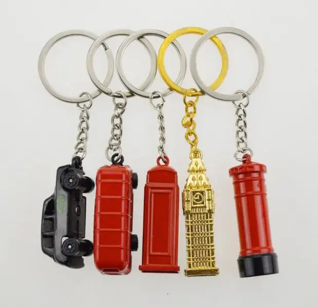 Лондонский красный и синий органайзер для ключей в автобусе почтовый ящик