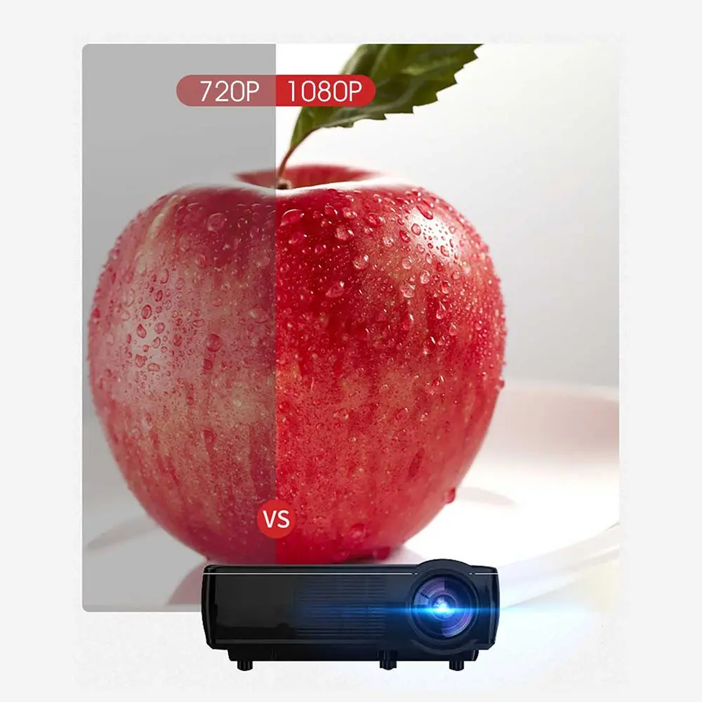 Настоящий ТВ 3306 Full HD 1080P проектор Поддержка 4K Android 10 0 WiFi Bluetooth 6800 люмен смартфон