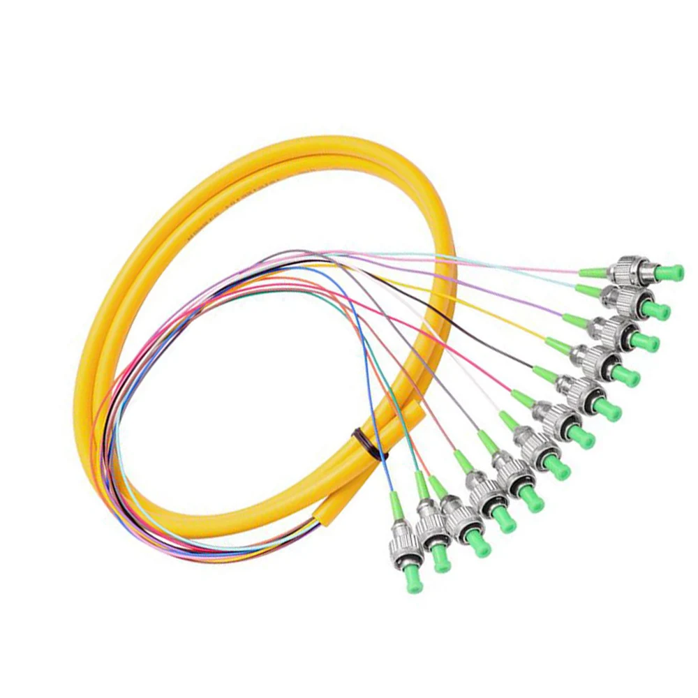 

12 Strand 9/125 Fiber Optic Pigtail 1.5m FC/APC Single Mode12 fiber pigtailGood reliability and stability