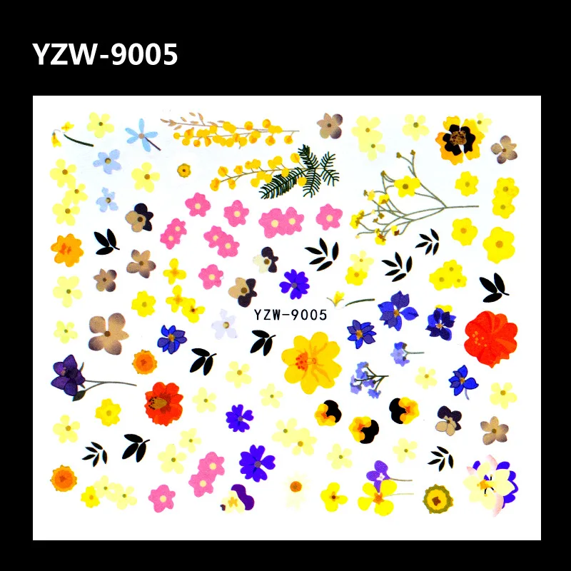 1 шт. Модный яркий цветок Сделай Сам УФ-гель для дизайна ногтей лак Топ УФ