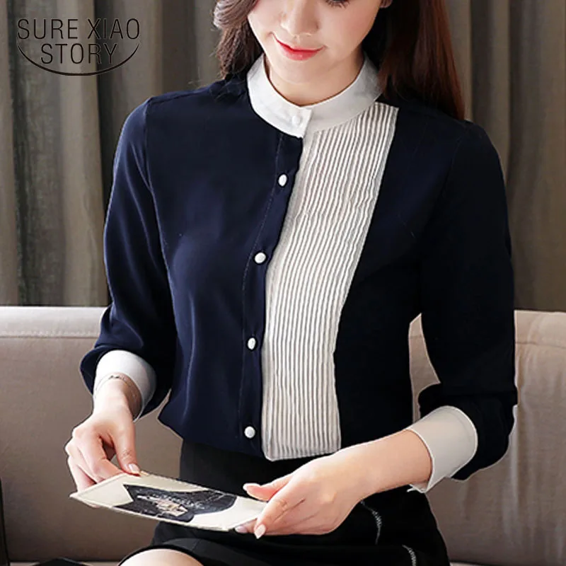 Blusas Mujer De Moda 2021 женские топы шифоновые рубашки для Для женщин солидные блузки