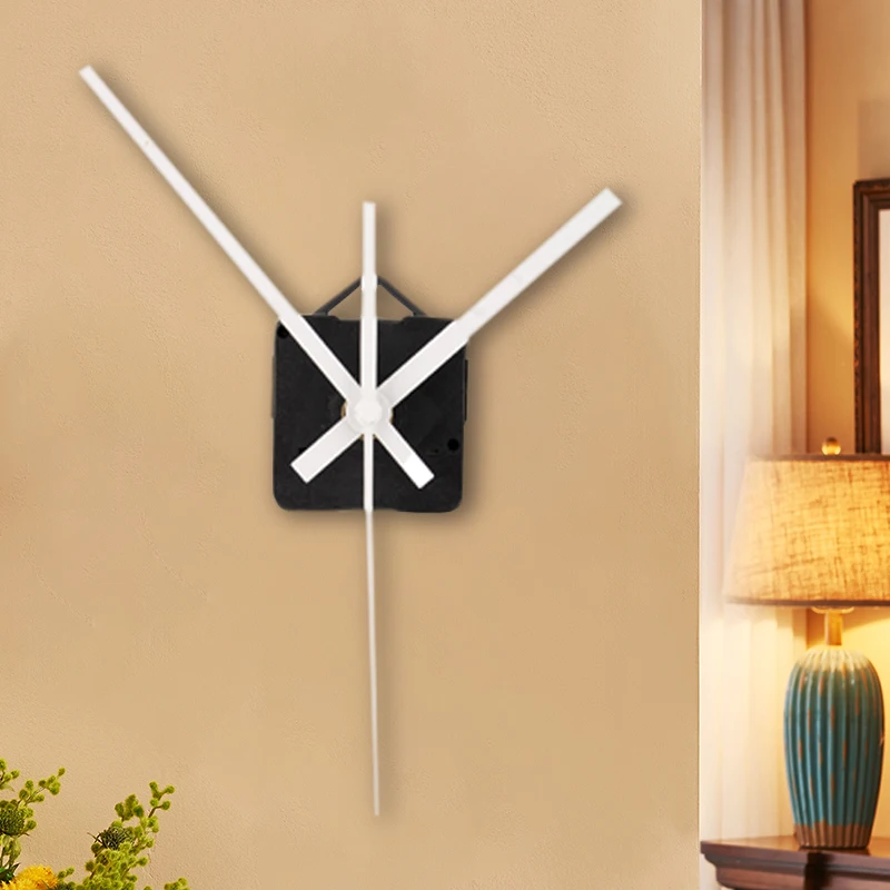 

New Quartz Clock Movement Mechanism Repair Tool with Pointer Hands White DIY Wall Clock Hour/Minute Hand Clock Movement