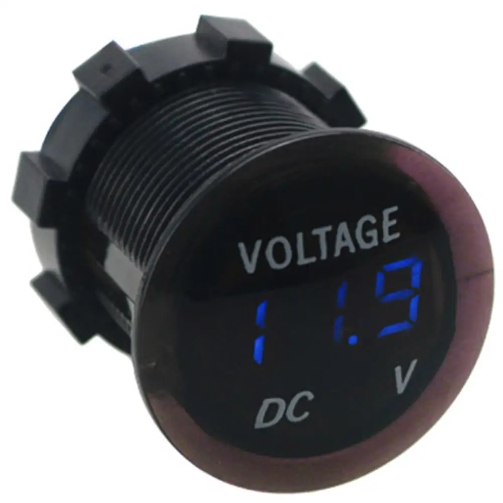 Автомобильный Вольтметр Амперметр DC 9 30 в Панель напряжение авто светодиодный