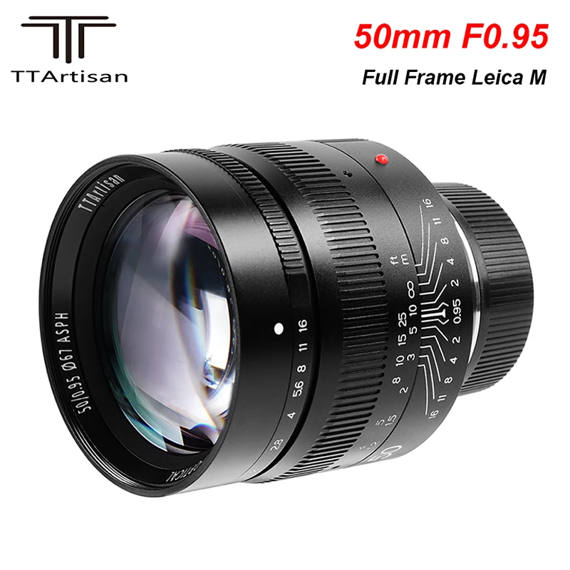 

TTArtisan 50mm F0.95 ASPH Full Frame Fixed Focus Large Aperture Aluminum Lens for Leica M Mount Camera M3 M6 M7 M8 M9 M9p M10