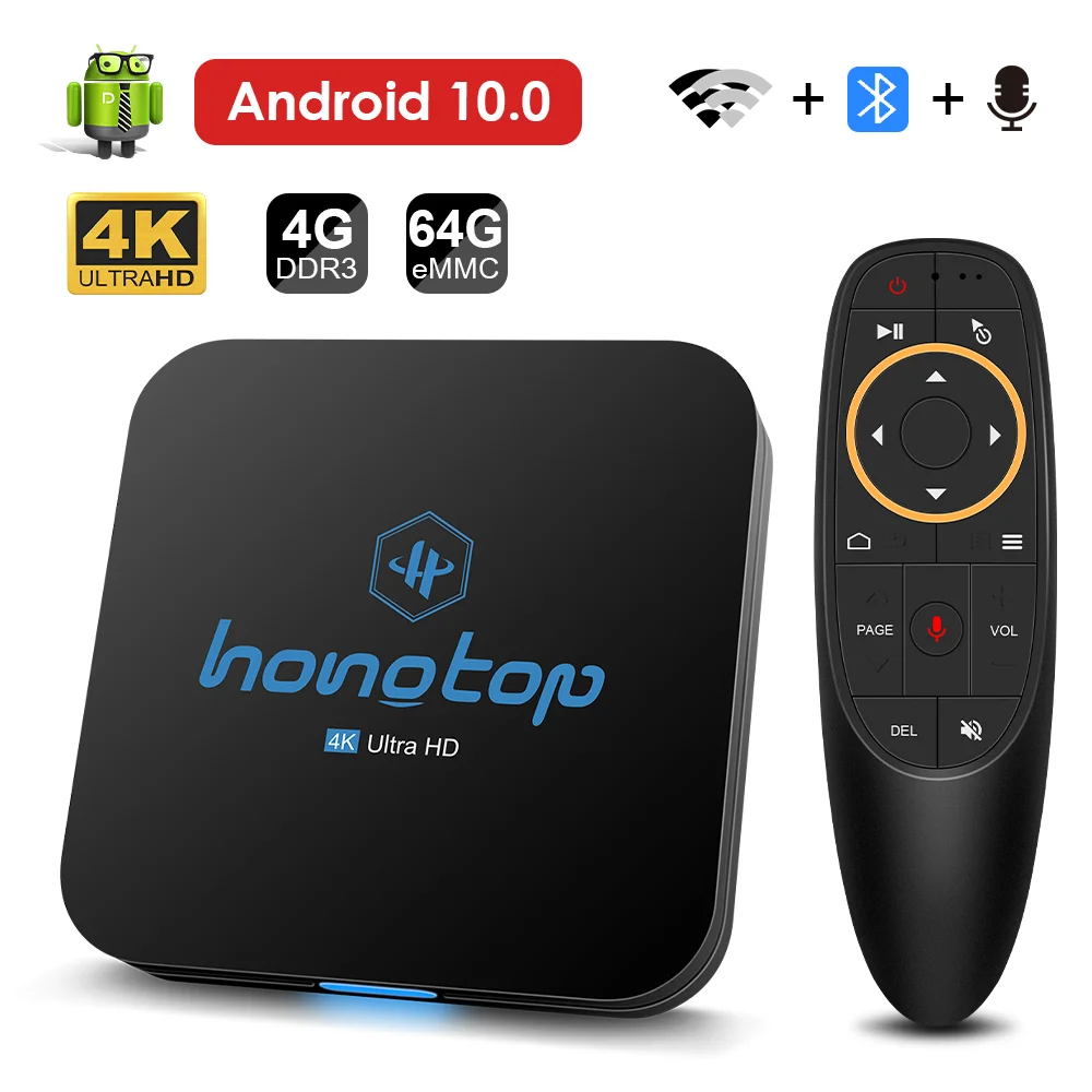2021 Android ТВ Box 10 4 Гб оперативной памяти 32 встроенной 64GB 4K H.265 Media Player 3D видео 2 4G Wi Fi 5