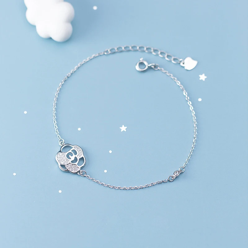 

La Monada 925 Sterling Silver Bracelets For Women Ladies Flower Designer Silver Bracelet 925 Women Femme Womens Accessoires