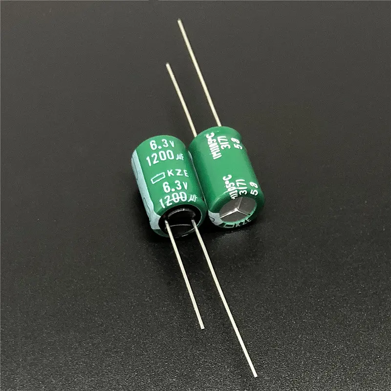 10 шт. 1200 мкФ 6 3 В NCC KZE серии 10x16 мм низкий ESR для материнской платы 6.3V1200uF алюминиевый