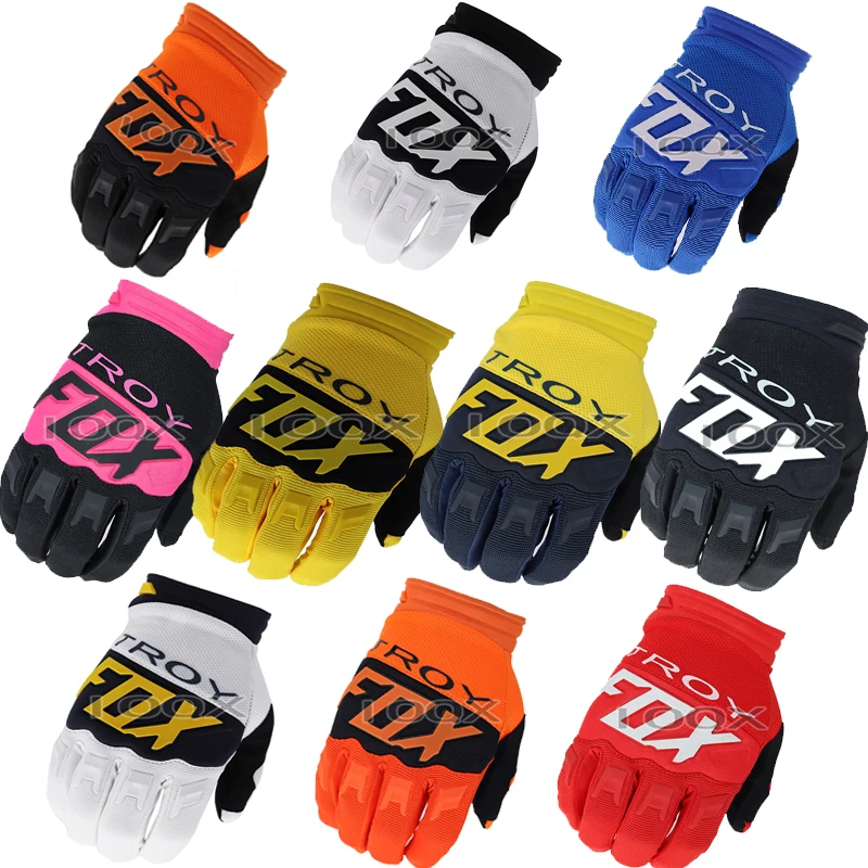 

10 Color Troy Fox MX ATV Motocross Race Gloves 360 Dirtpaw MX Motocross Racing Gloves Enduro Dirt Bike Gloves