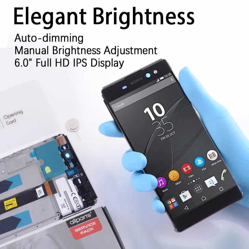 Дисплей для SONY Xperia XA Ultra LCD F3211 F3212 в сборе с тачскрином на рамке черный белый золотой