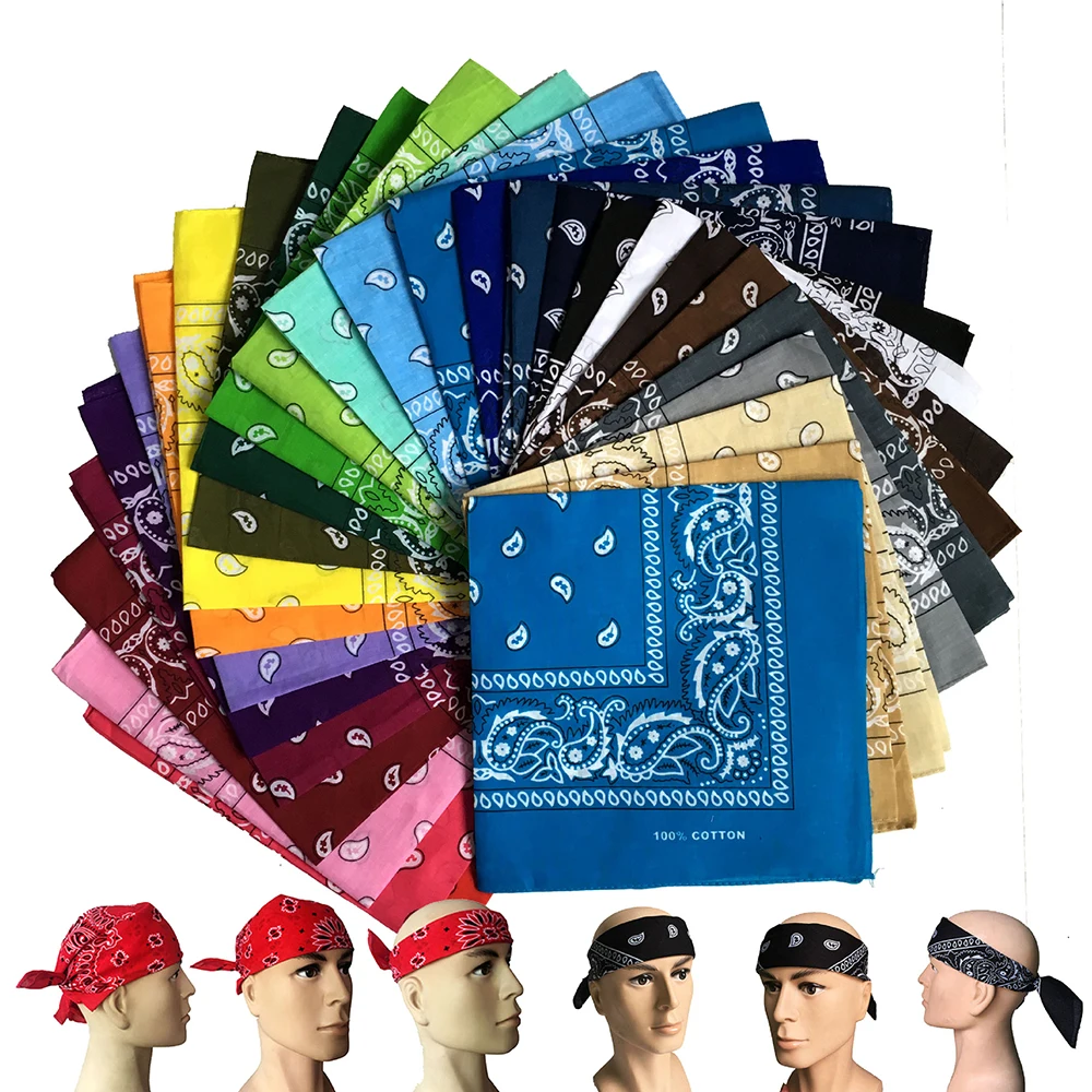 

Bandana Kerchief Bohemian Print Bandana Hair Bands for Girls Women Kids Unisex Square Scarf Turban Headband Hair Accessories