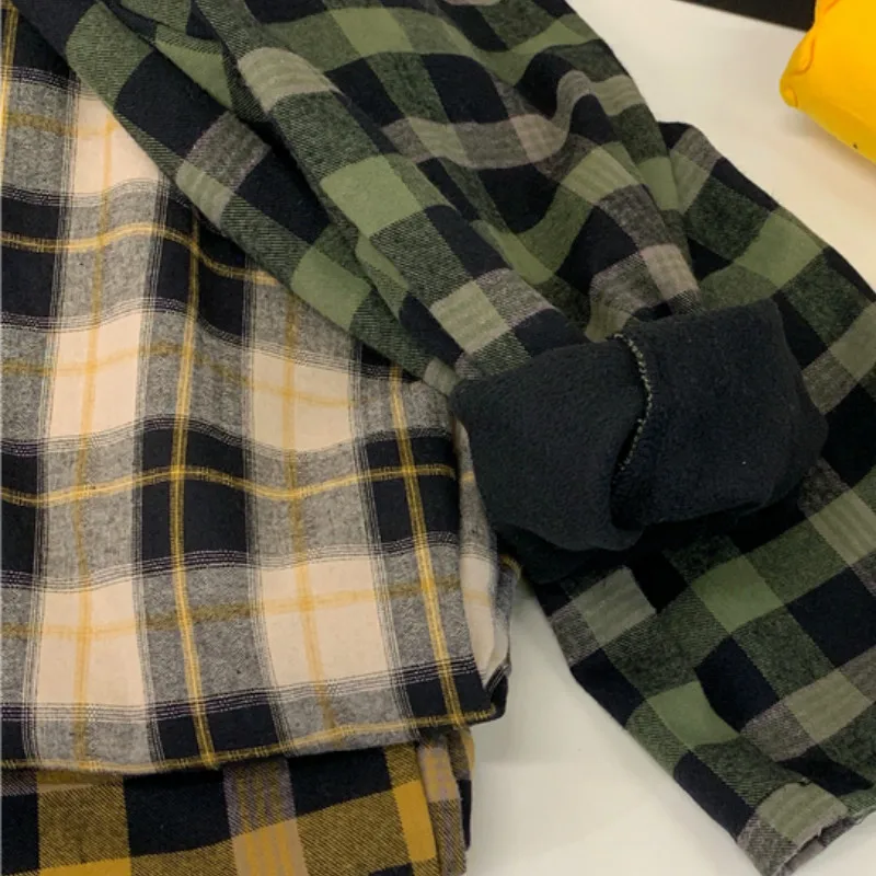 

Plaid Pants Women Harajuku Sweatpants Korean Style Thickening Winter Trousers Womens Streetwear Fall Students Hot New Trendy Ins