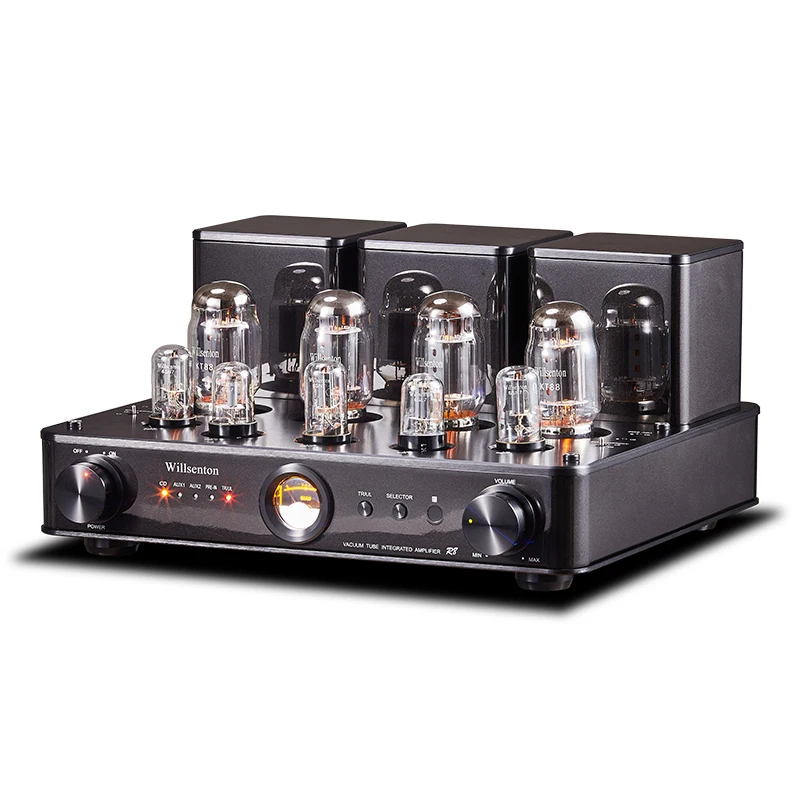 Brand new R8 stereo power amplifier tube KT88x4 or EL34*4 all-in-one &amp headphone amplifi | Электроника