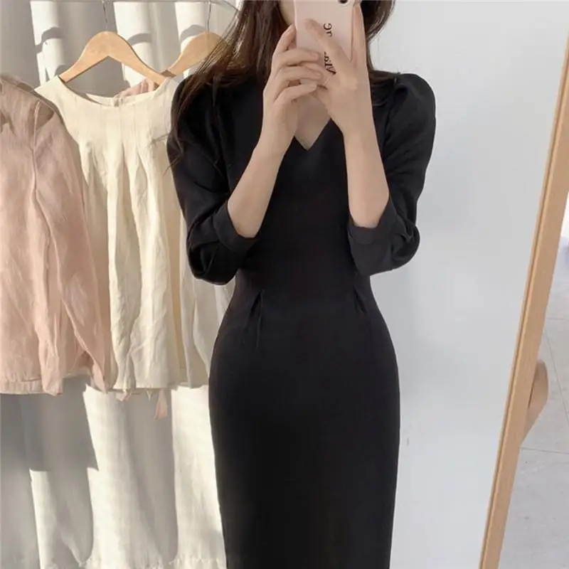 

ZITY Brief Style Women Elegant Fashion Bodycon Office Lady Work Dress Slim Pencil Dress Formal Party Summer