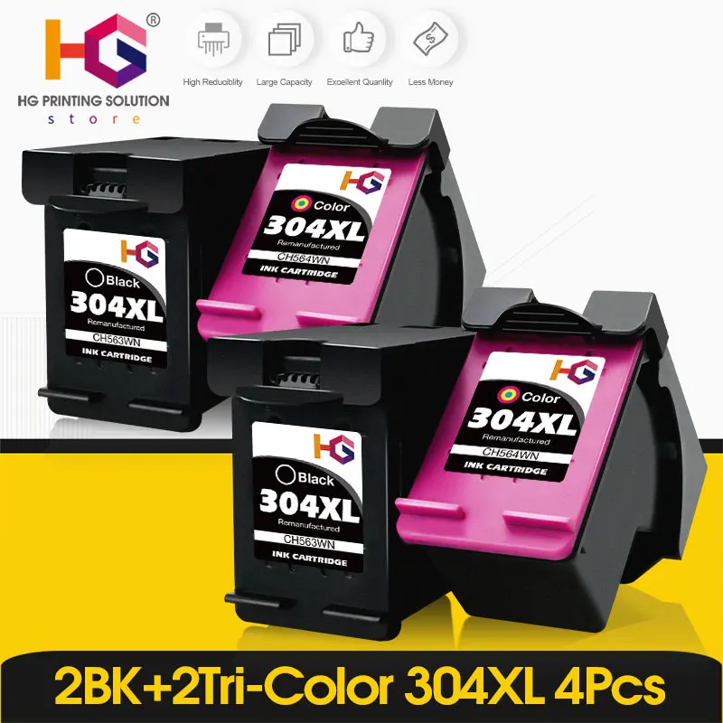 ALIZEO 2 комплекта чернильный картридж 304XL для hp 304 xl deskjet envy 2620 2630 2632 5030 5020 5032 3720 3730 5010