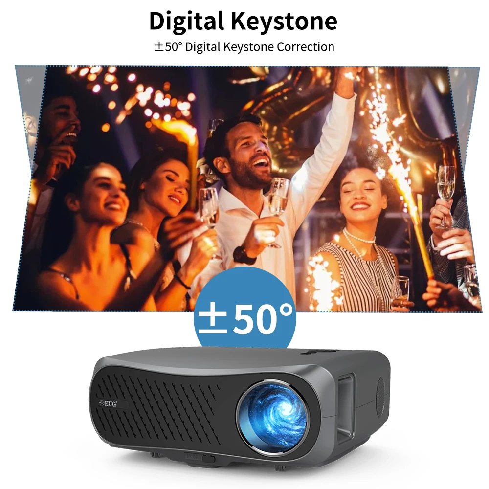 7200 люмен светодиодный проектор Android Bluetooth WIFI Full HD Native 1080P 200 дюймов Большой экран 3D