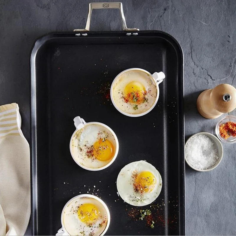 

2 Pcs Breakfast Omelette Molds Nonstick Kitchen Egg Pancake Rings DIY Fried Egg Moulds Kitchen Baking Accessories