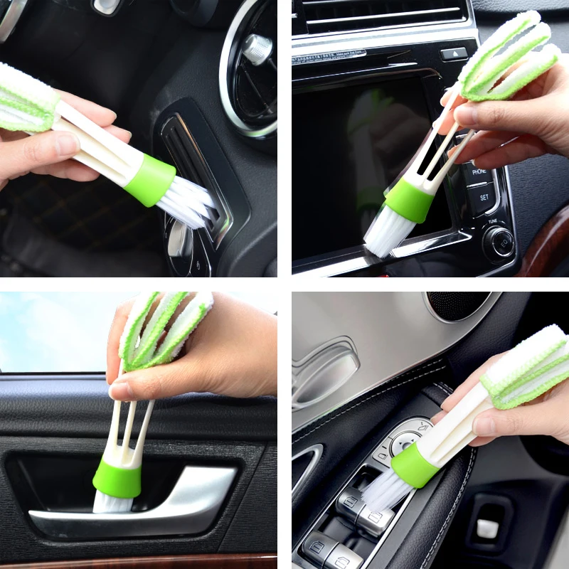 Прочная многофункциональная щетка для мытья автомобиля 2 в 1 с двойным ползунком