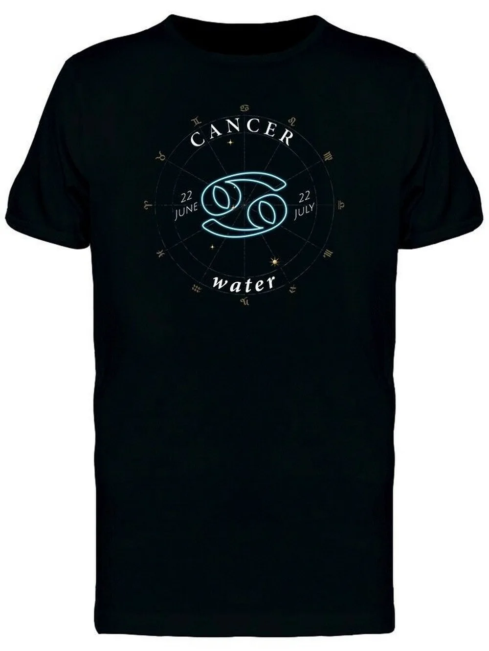 Знак зодиака Рак вода мужская футболка хлопок унисекс свободный крой 11 цветов для мужчин s| |