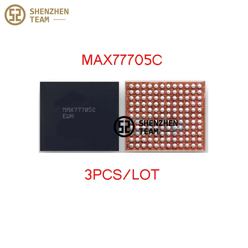 

SZteam 3PCS PMIC MAX77705C MAX77705 Small Power Supply IC PM MAX77705CEWN For SAMSUNG S10 S10e S10+ Note10+ Note20 Circuits Part