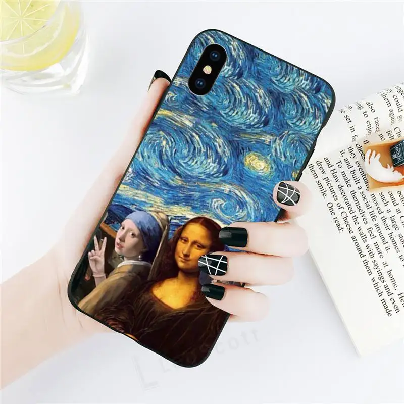 

Van Gogh Starry sky art funny pattern high qualityPhone Case for iPhone 11 12 pro XS MAX 8 7 6 6S Plus X 5S SE 2020 XR