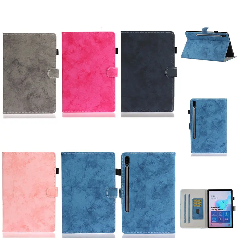 Чехол для Samsung Galaxy Tab S6 10,5 SM-T860 SM-T865 T860 10," чехол Funda чехол для планшета подставка оболочка Капа+ пленка+ ручка
