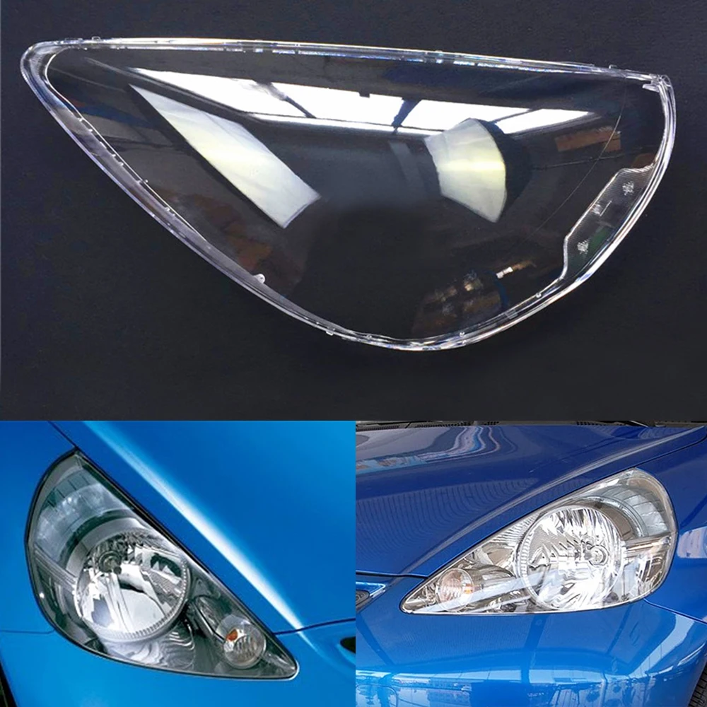Для Honda Fit Jazz Хэтчбек 2003 2004 2005 2006 2007 Автомобильная фара Замена объектива прозрачный авто оболочка Крышка