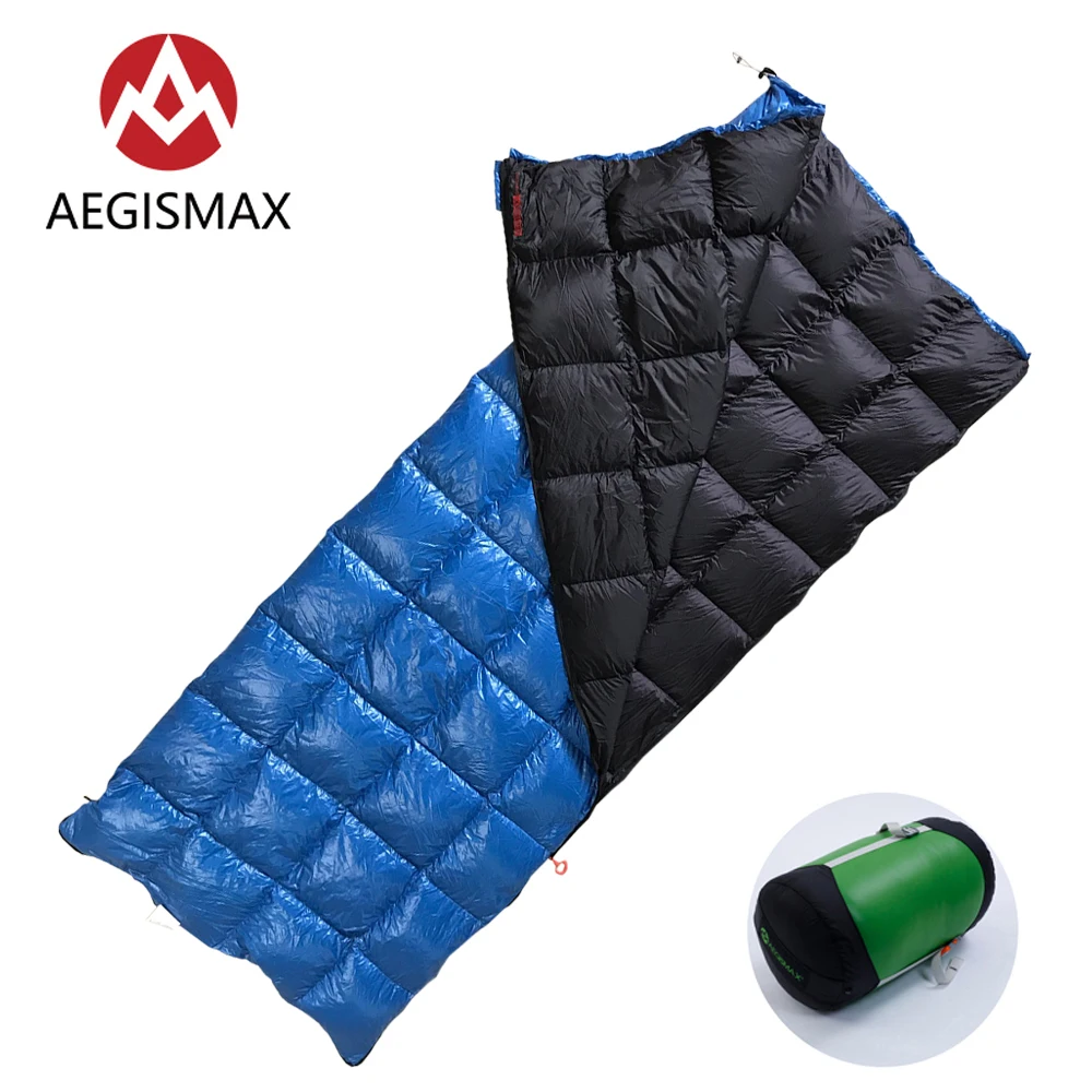 

AEGISMAX Down Sleeping Bags Envelope 200x80cm Ultralight Warm 3 Season Outdoor Hiking Traveling Camping Backpacking Sleeping Bag