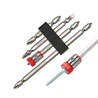 Магнитная отвертка Phillips BROPPE S2, Набор насадок со съемным Намагничивающее кольцо PH2, 14 дюйма, шестигранный хвостовик, электрическая отвертка