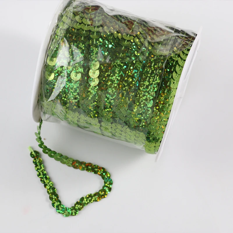 Лазерные блестки для рукоделия 6 мм 100 ярдов | Дом и сад