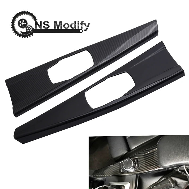NS модифицирует интерьер автомобиля мультимедиа панель накладка ABS углеродного